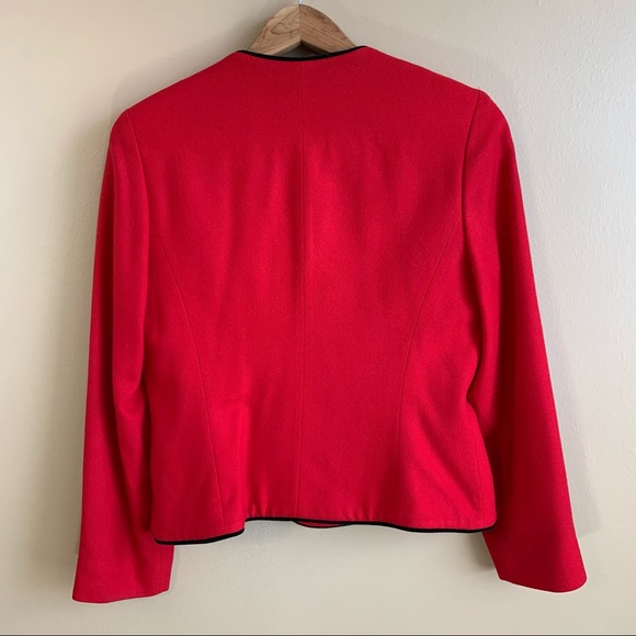 Vintage Pendleton Red Wool Black Velvet RELISTED - Picture 5 of 11